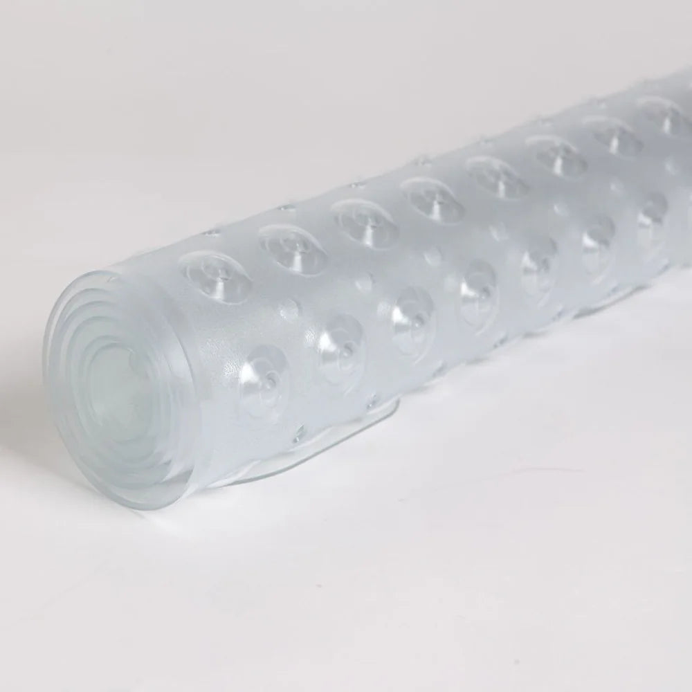 Non-Slip Bath Tub Shower Mat with Suction Cups,Machine Washable Bathroom Mats with Drain, Extra Large Bathtub Mat, 100x40cm