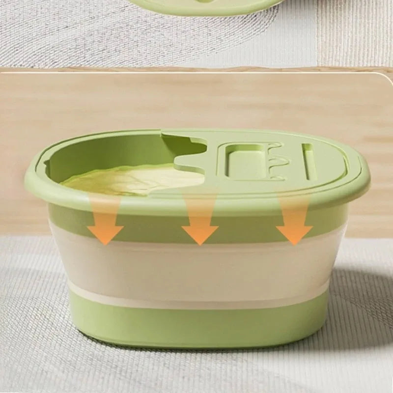 Portable Foldable Foot Bath Tub Plastic Space-saving Design Needed For Bedroom Use Bathroom Accessories Adult Folding Bathtub
