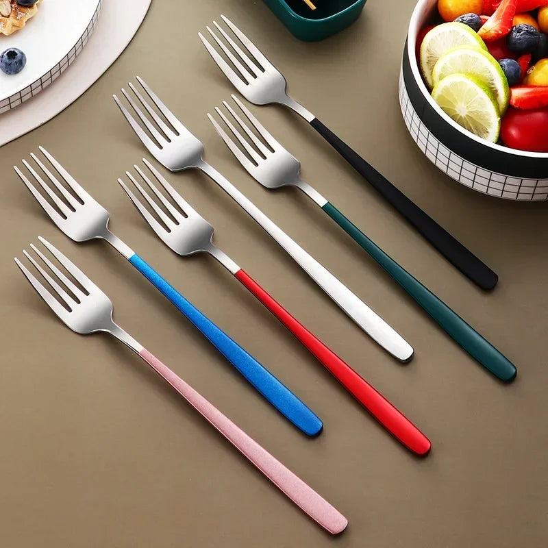 Eco Friendly 304 Dinnerware Set, Portable Cutlery Sets with Case, Kitchen Accessories, Gold Knife Fork Spoon Silverware Sets