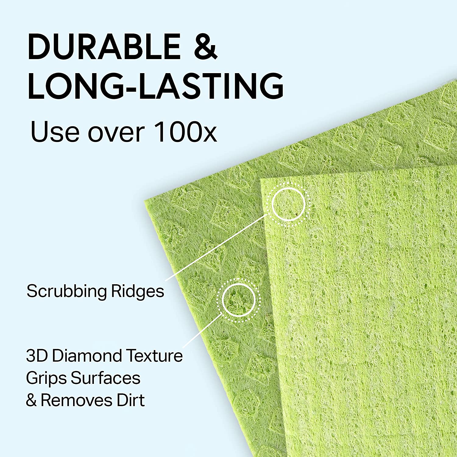 Compostable Biodegradable Reusable Kitchen Tissue