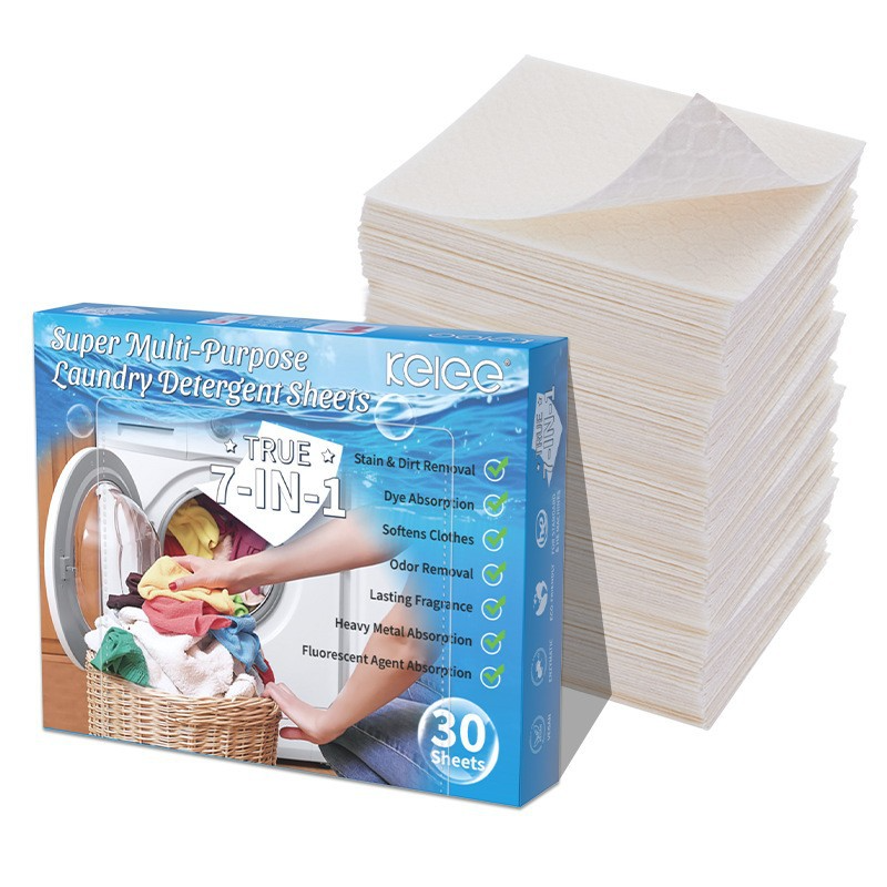 3-in-1 Color-Protecting Laundry Sheets Ultra-Concentrated Detergent & Scent Booster Strips The All-in-One Care