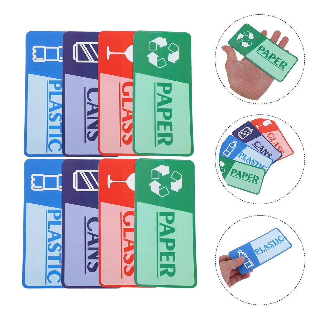 Eco Friendly Kitchen Waste Management Labels Garbage Collection Reminder Stickers Household Recycling Organizer