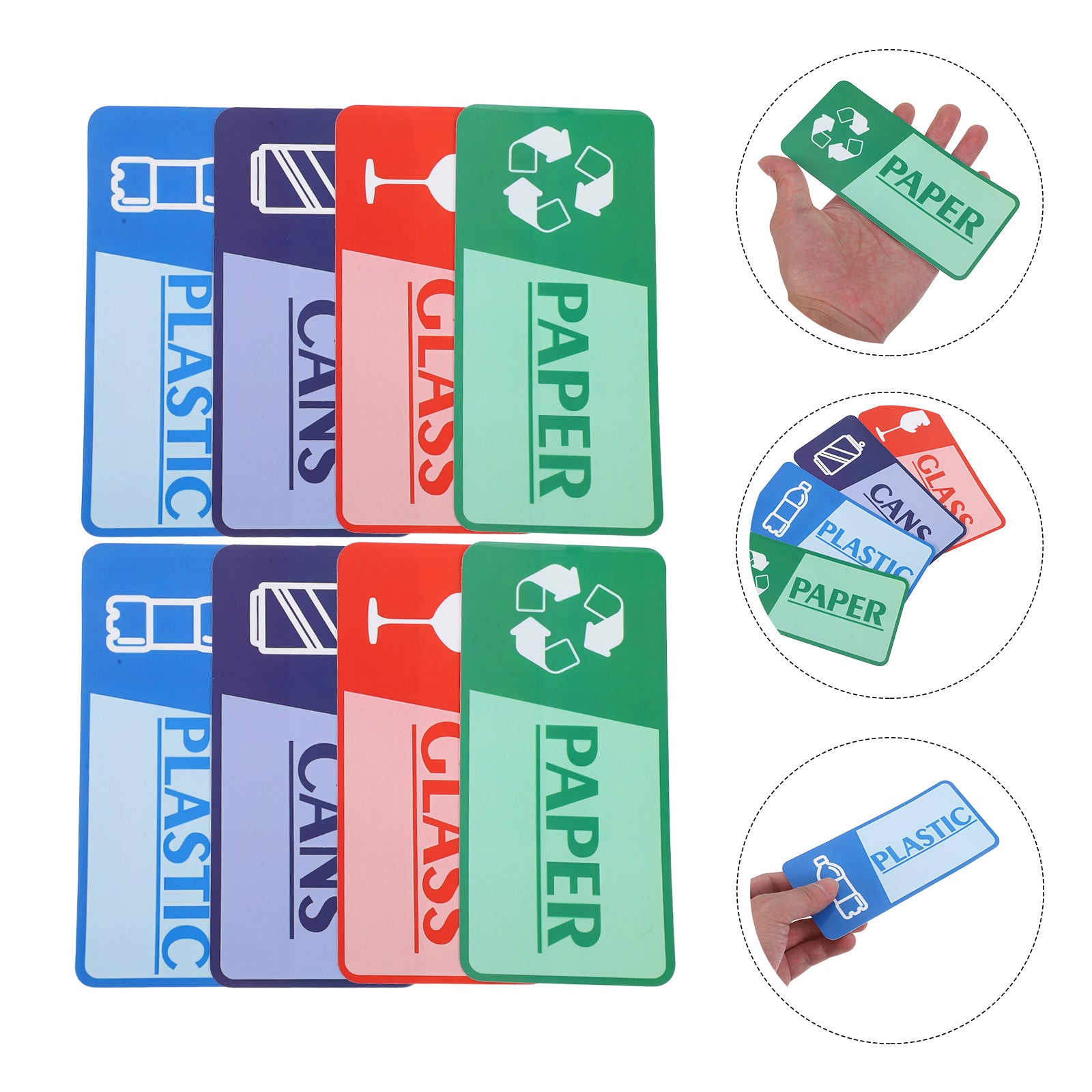Eco Friendly Kitchen Waste Management Labels Garbage Collection Reminder Stickers Household Recycling Organizer